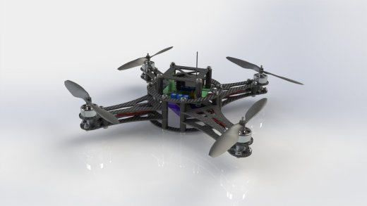 四轴无人机结构3D图纸 Solidworks设计缩略图